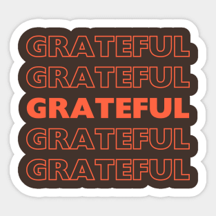 grateful Sticker